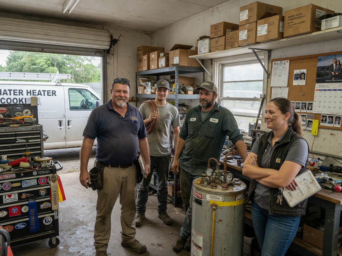 The Cookeville Water Heater Pros team at work in Cookeville