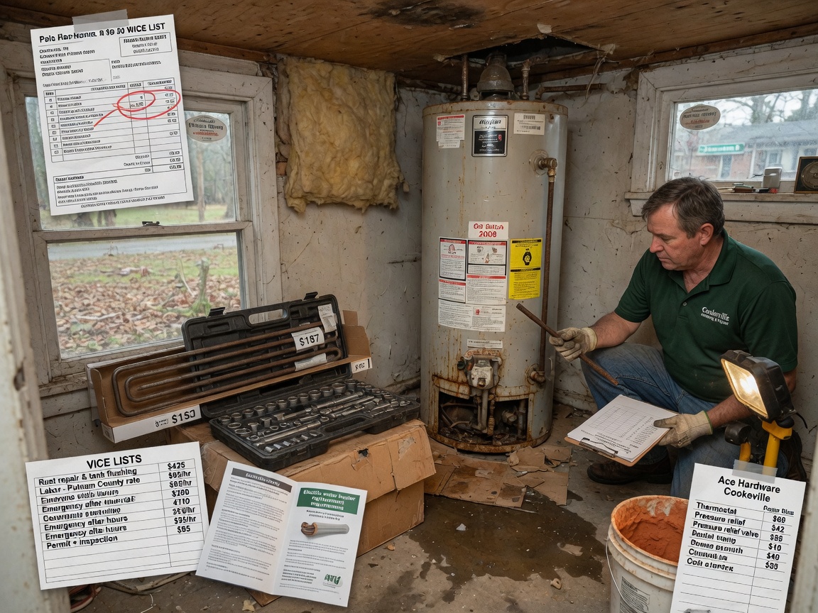 What Influences Water Heater Repair Costs In Putnam County